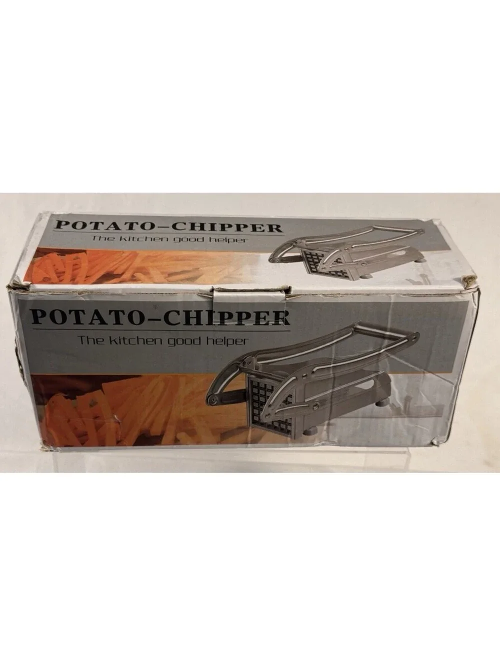 Potato Chipper French Fry Cutter Vegetable Slicer Open Box